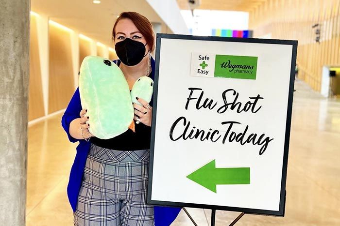 Flu shot gigantic and original