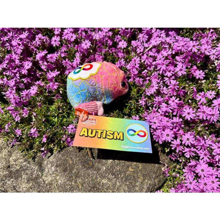 Autism plush with flowers