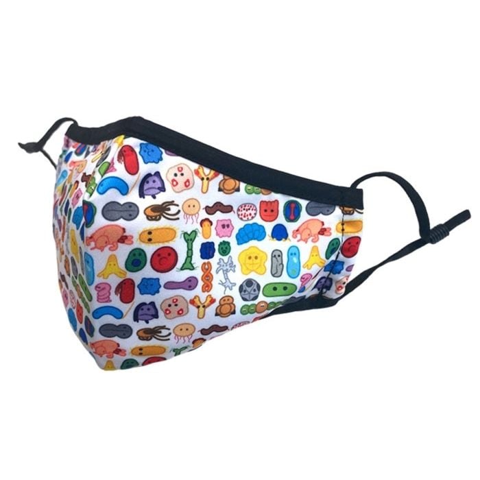 Face mask side view