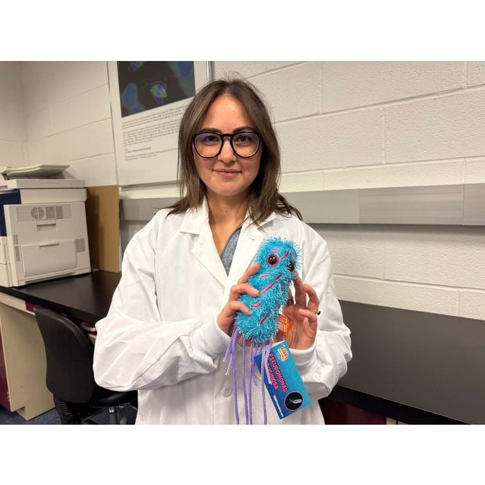 Pseudomonas with lab coat