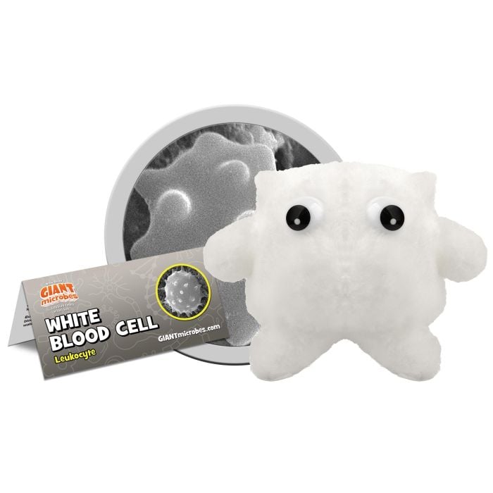 White Blood plush cluster tag