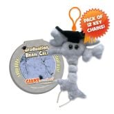 Graduation Brain Cell Key Ring 12 Pack