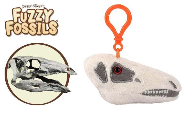 Stegosaurus key chain cluster