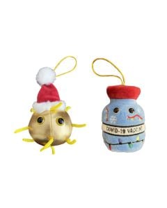 Covid Ornaments 2-pack