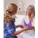Thyroid plush nurse with patient