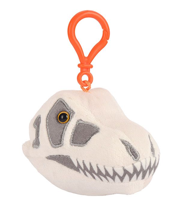 T. rex skull key chain angle