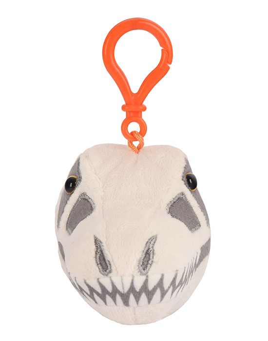 T. rex skull key chain front