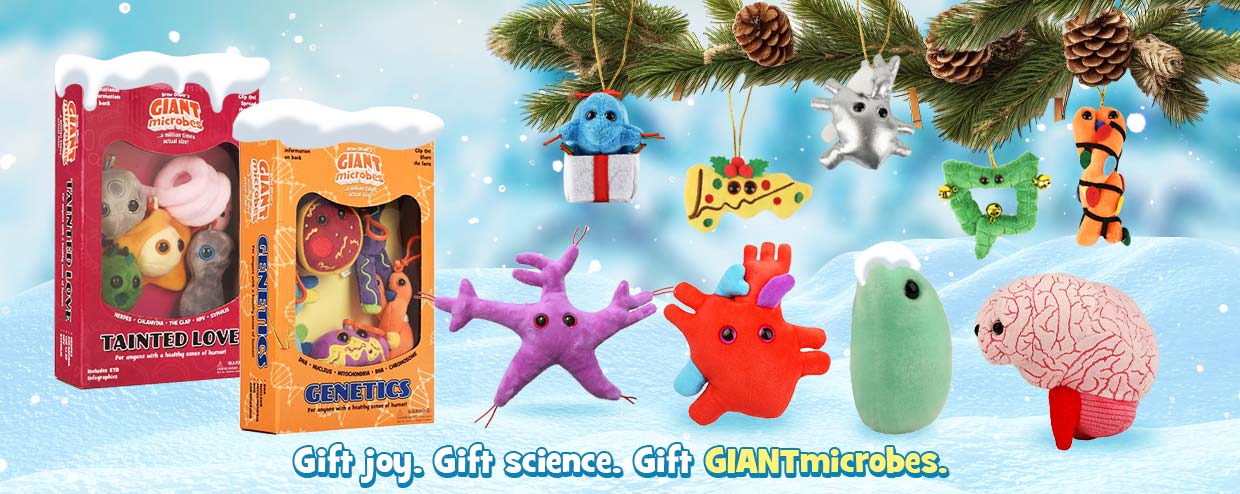 Gift joy. Gift science. Gift GIANTmicrobes.
