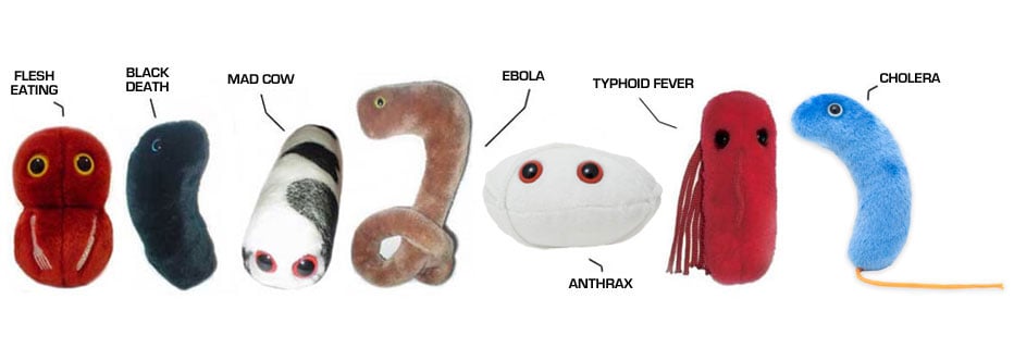 giant microbes plush