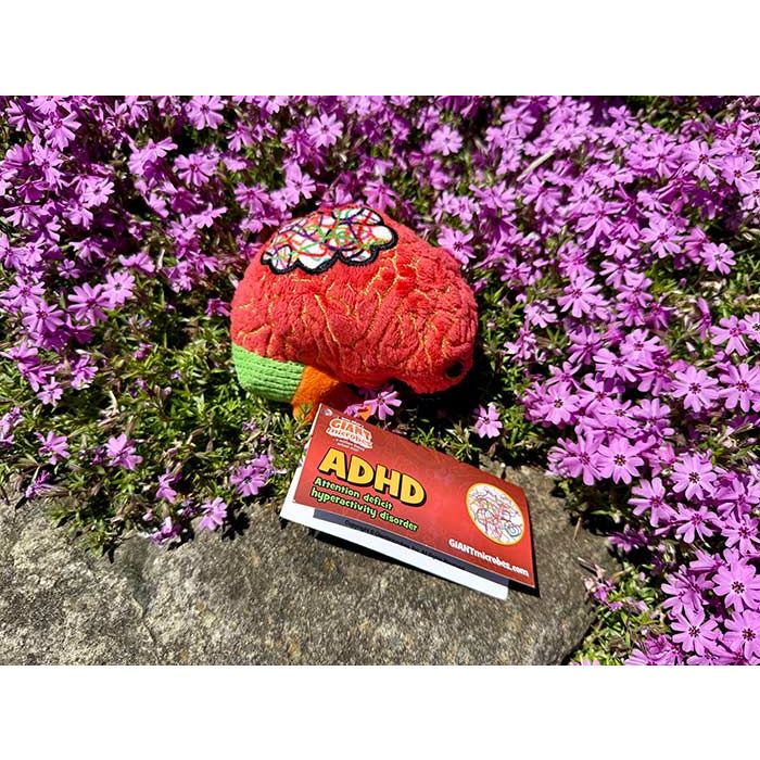 ADHD plush with flowers