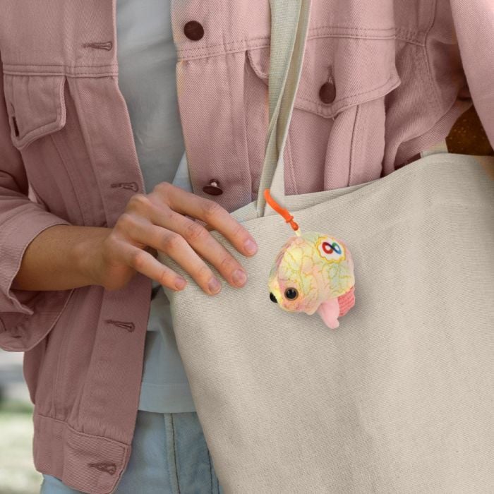 Autism key chain on tote