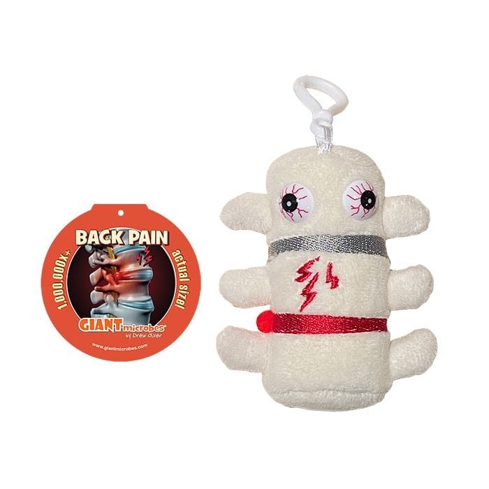 Back Pain key chain with tag