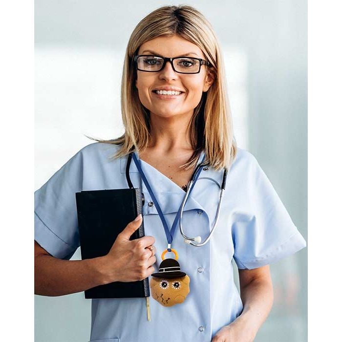 Caffeine key chain with nurse