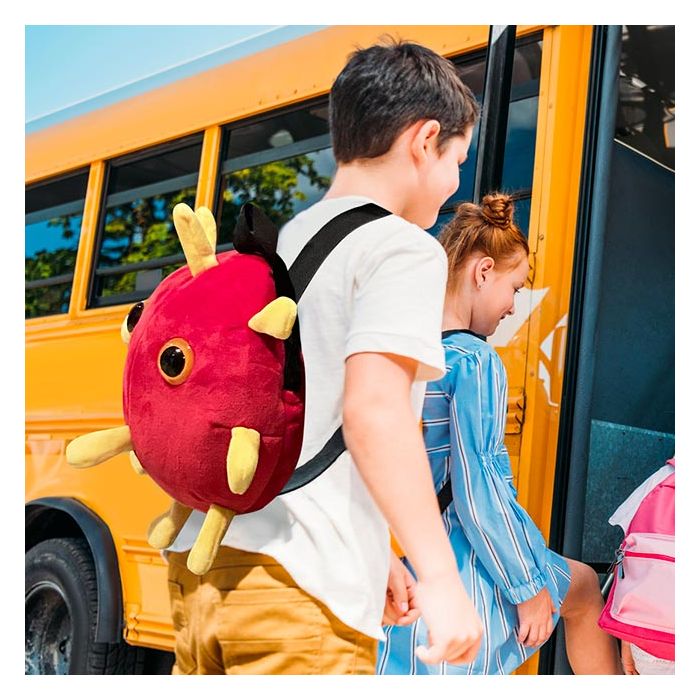 Covid backpack boy