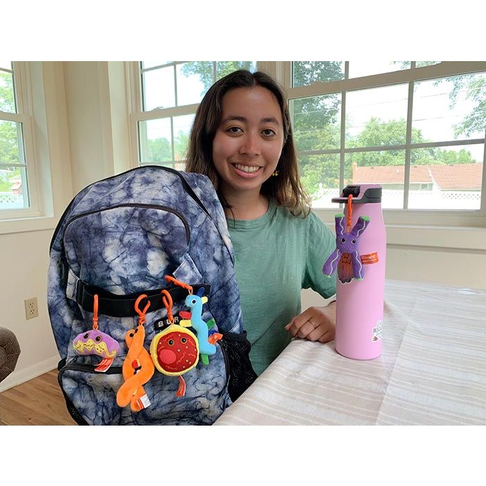 Genetics minis on backpack 2