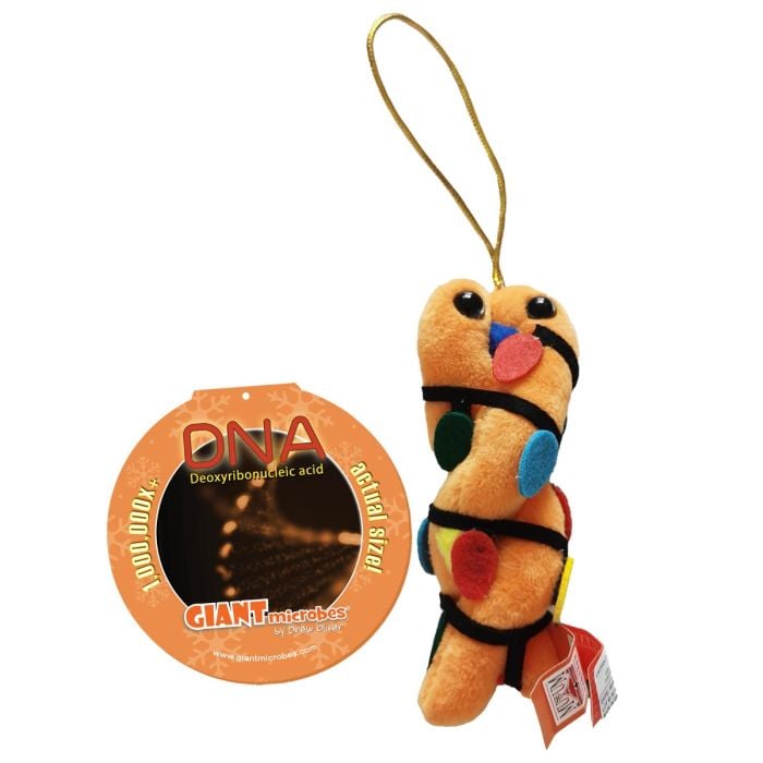 DNA ornament with tag