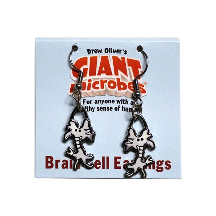 Brain Cell earrings packaging
