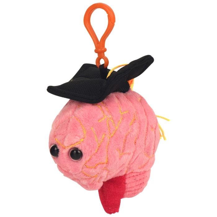 Graduation Brain key chain angle
