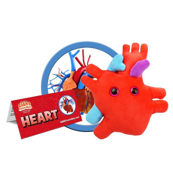 Heart plush cluster new tag