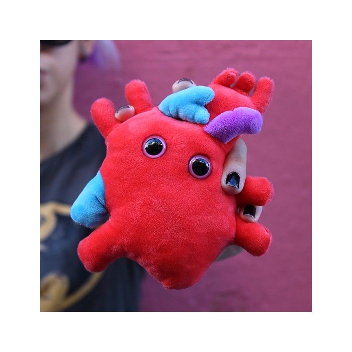 Heart plush in hand