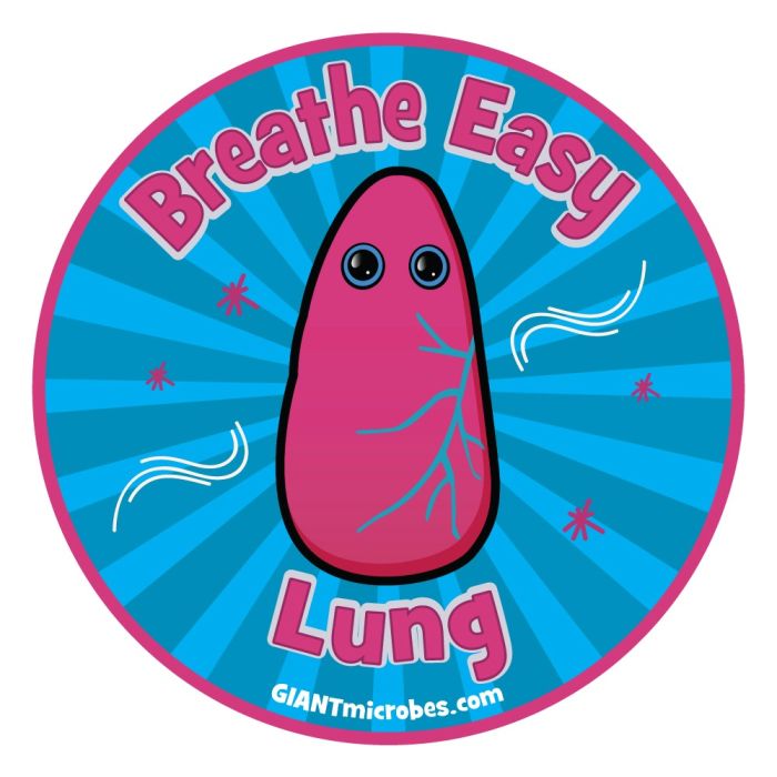 Lung vinyl sticker