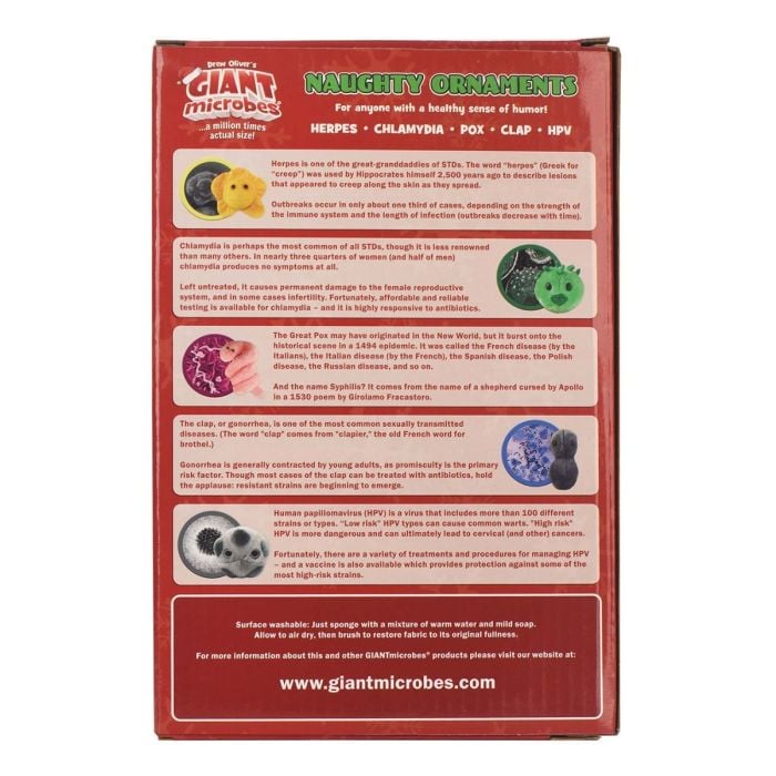 Naughty Ornaments box back