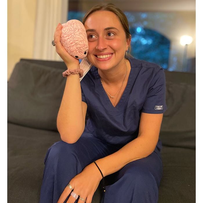 Brain with nurse