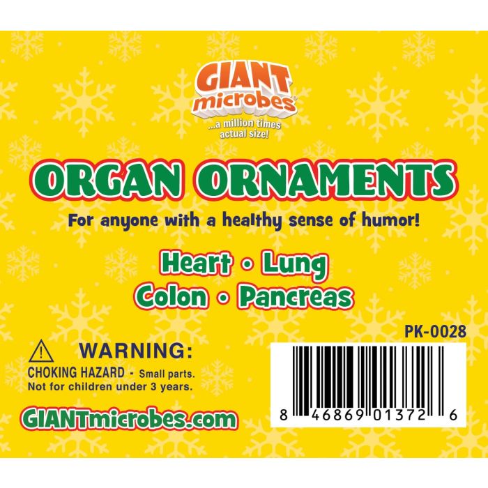 Organ ornaments label