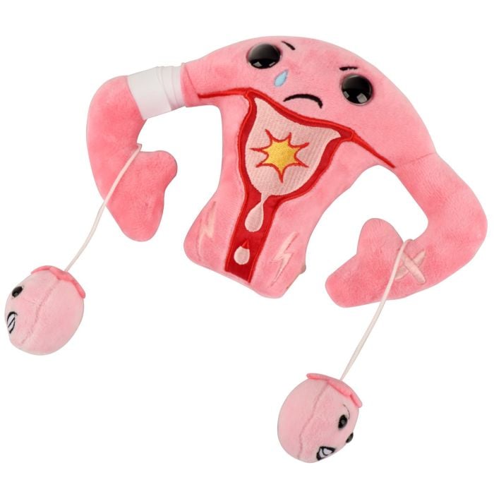 PMS Uterus plush angle with minis