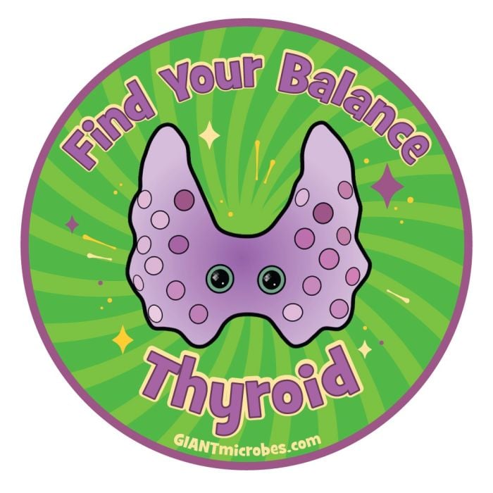 Thyroid vinyl sticker