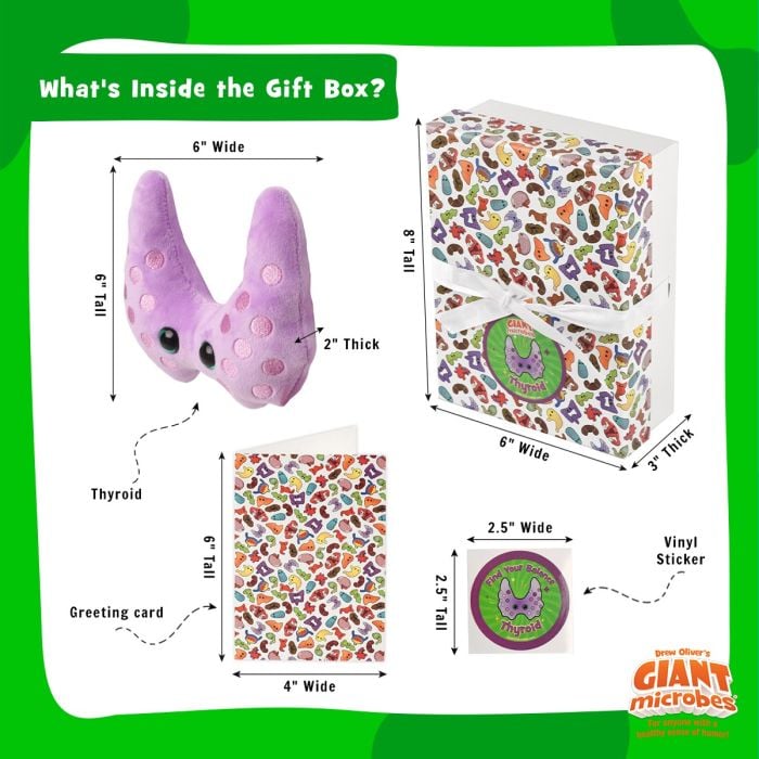 Thyroid gift box full dimensions