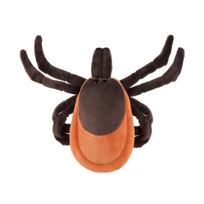 Tick plush top view