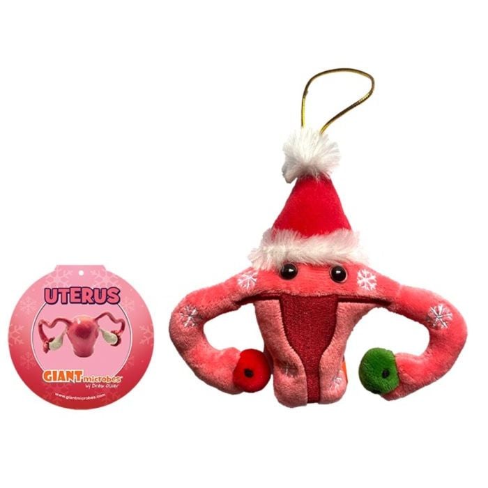 Uterus ornament tag