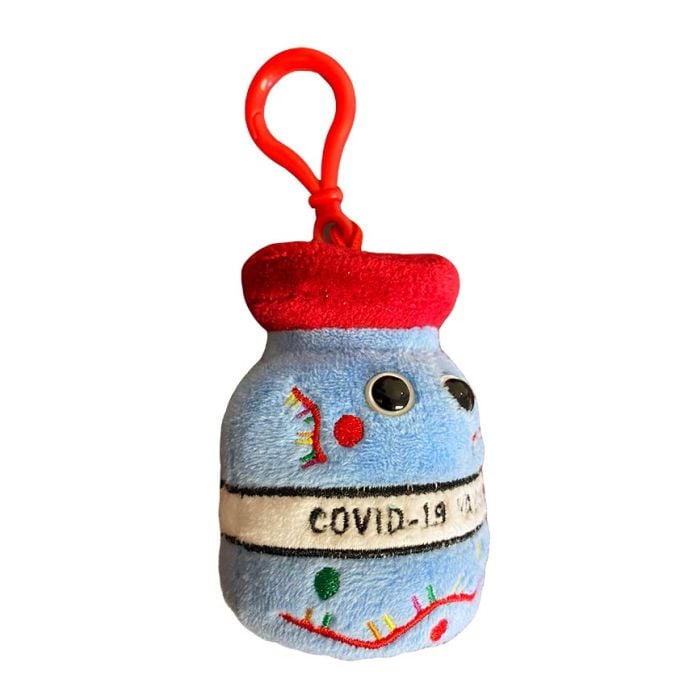 COVID Vaccine key chain side