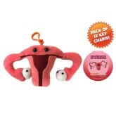 Uterus Key Chain 12 Pack