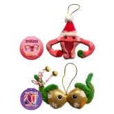 Uterus & Testicles Ornaments 2-Pack