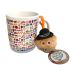Art Mug with Caffeine key chain loose