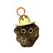 Chocolate key chain plush