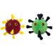 Omicron Covid 2-pack plush dolls