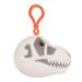 T. rex skull key chain side