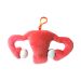 Uterus key chain back