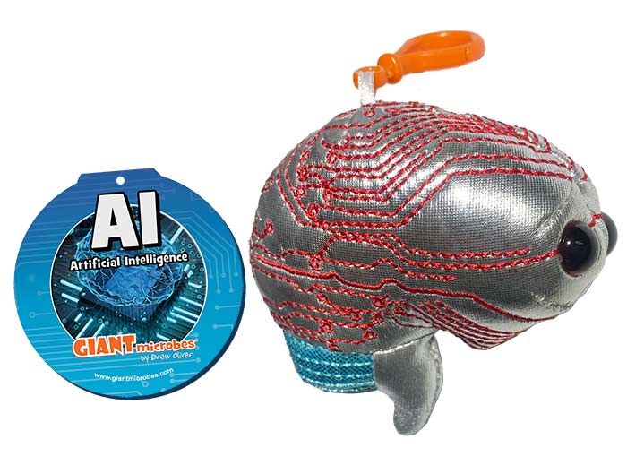 AI Brain key chain tag