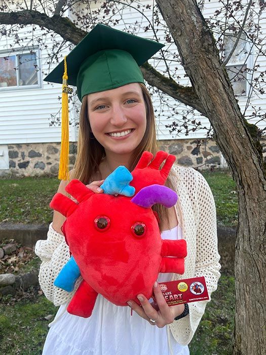 Deluxe Heart with graduate
