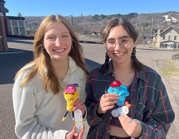 Dopamine and Serotonin smiling girls