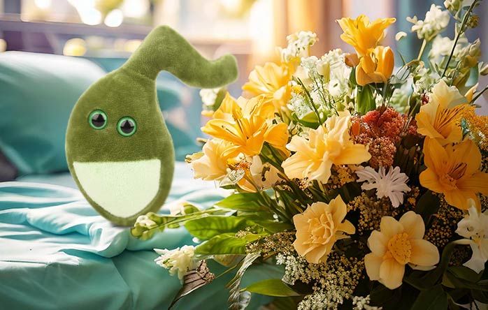 Gallbladder plush get well gift