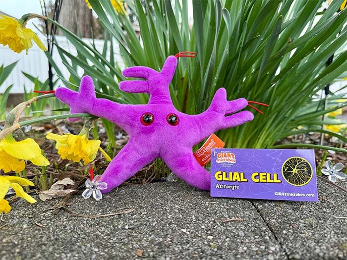 Glial Cell plush flowers