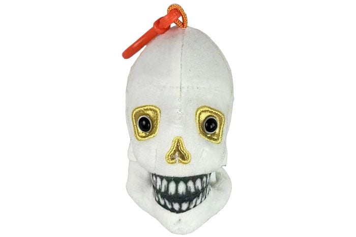 Gold Skull key chain front