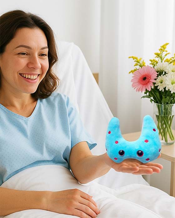 Hashimoto's plush with patient