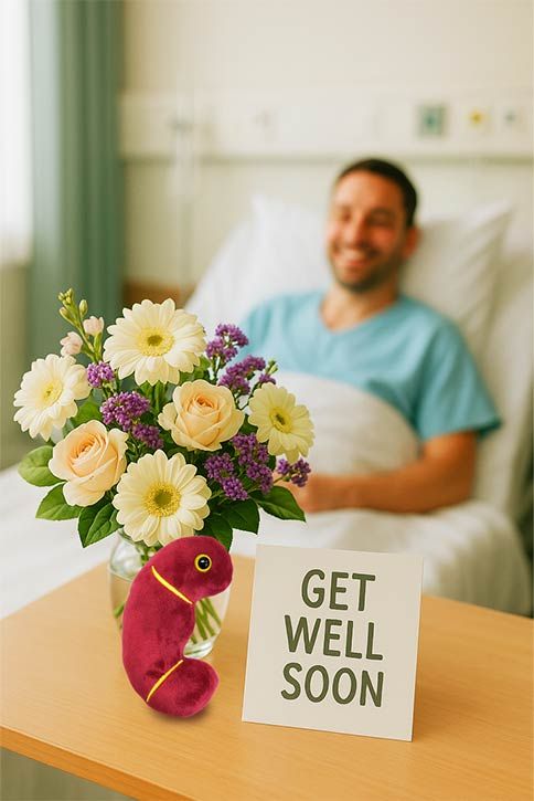 Kidney plush get well gift