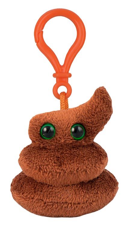 Poop plush key chain
